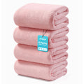 JOYMOOP Microfiber Bath Towels 4 Packs Extra Large 30" x 60", Mixed Color