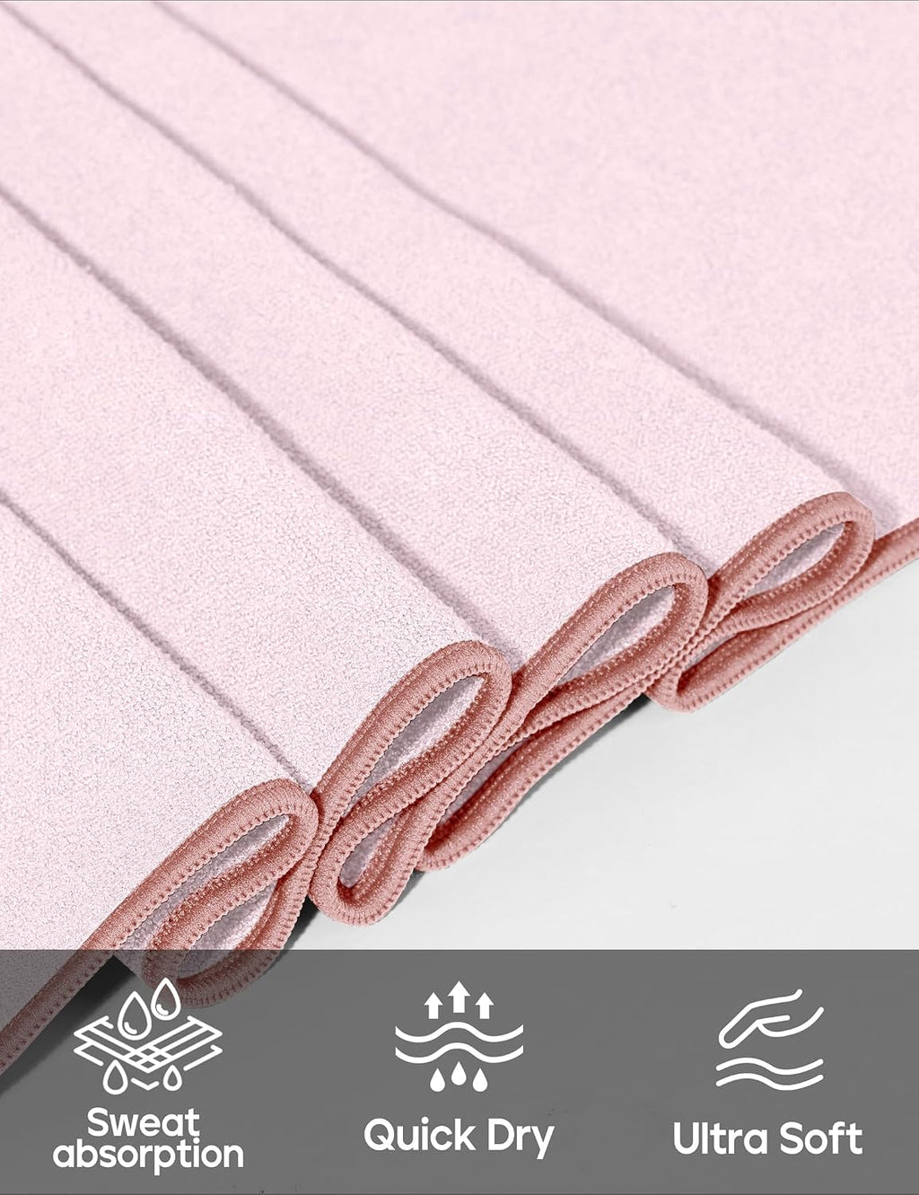 Heathyoga Yoga Mat Towel Non Slip for Hot Yoga Towel with Silicone Grip & Free Spray Bottle, 72"X26" Extra Large Microfiber Yoga Towel for Bikram, Pilates, Fitness