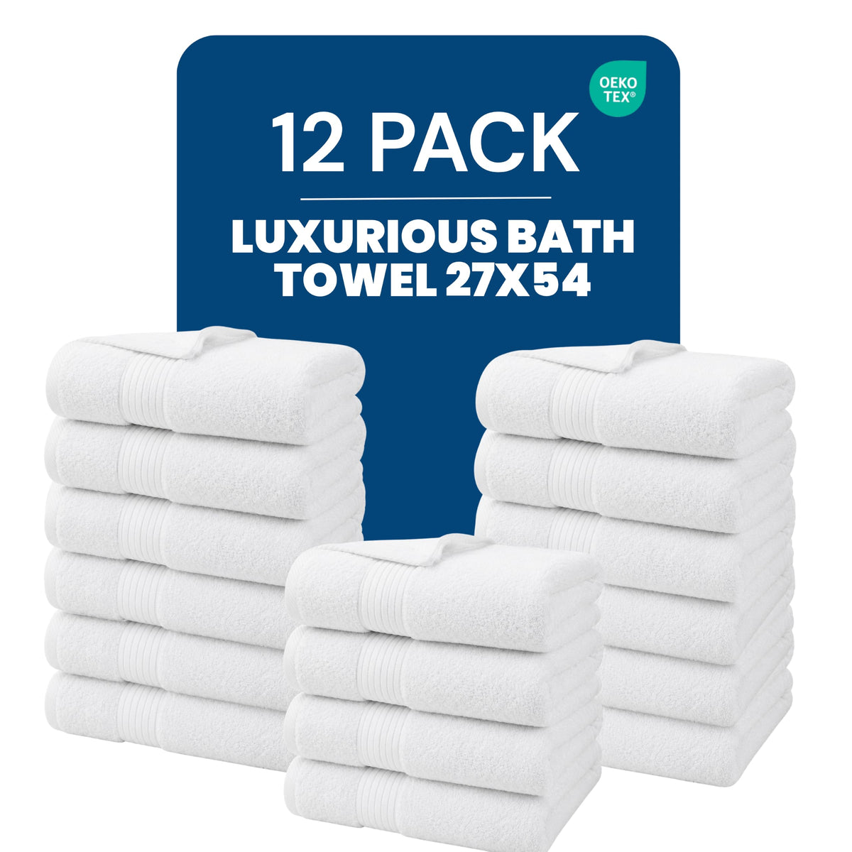 Utopia Towels 4 Pack Bath Towels Set, 27 by 54 Inches, 100% Ring Spun Cotton, Quick Dry, Highly Absorbent, Soft Feel Towels, Perfect for Daily Use, Grey