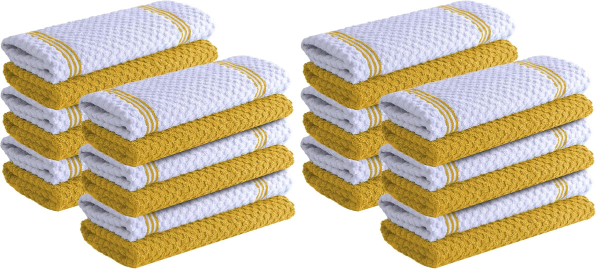 Infinitee Xclusives Kitchen Towels - 6 Pack - Cotton Dish Towel |15" x 25"|