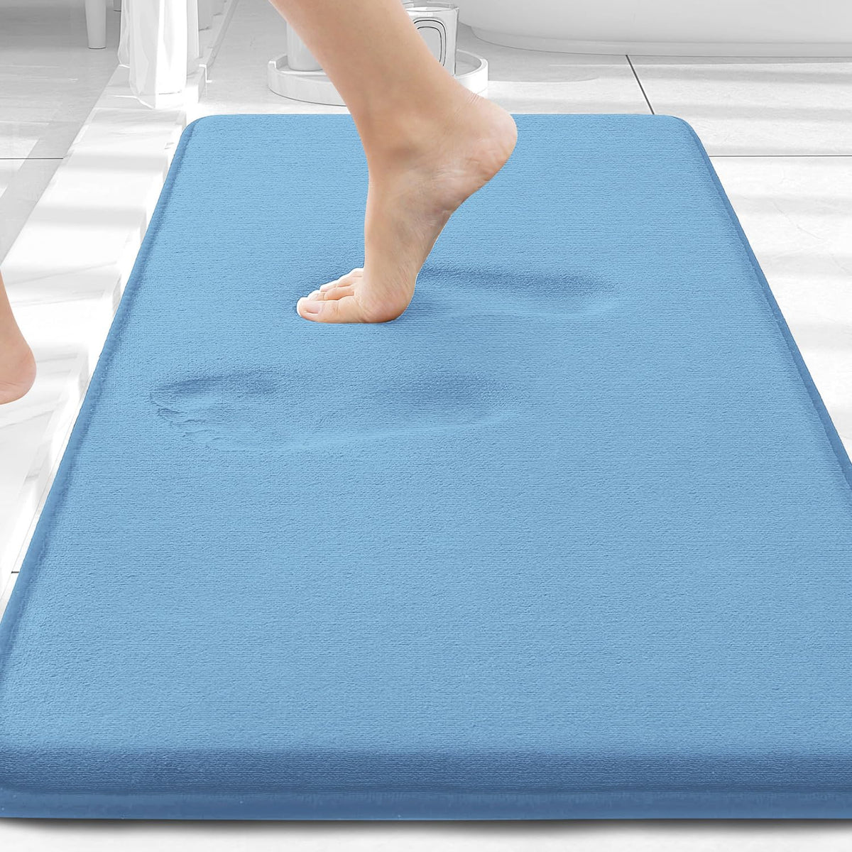 Smiry Memory Foam Bath Mat 30x20, Extra Soft and Absorbent Bathroom Rugs