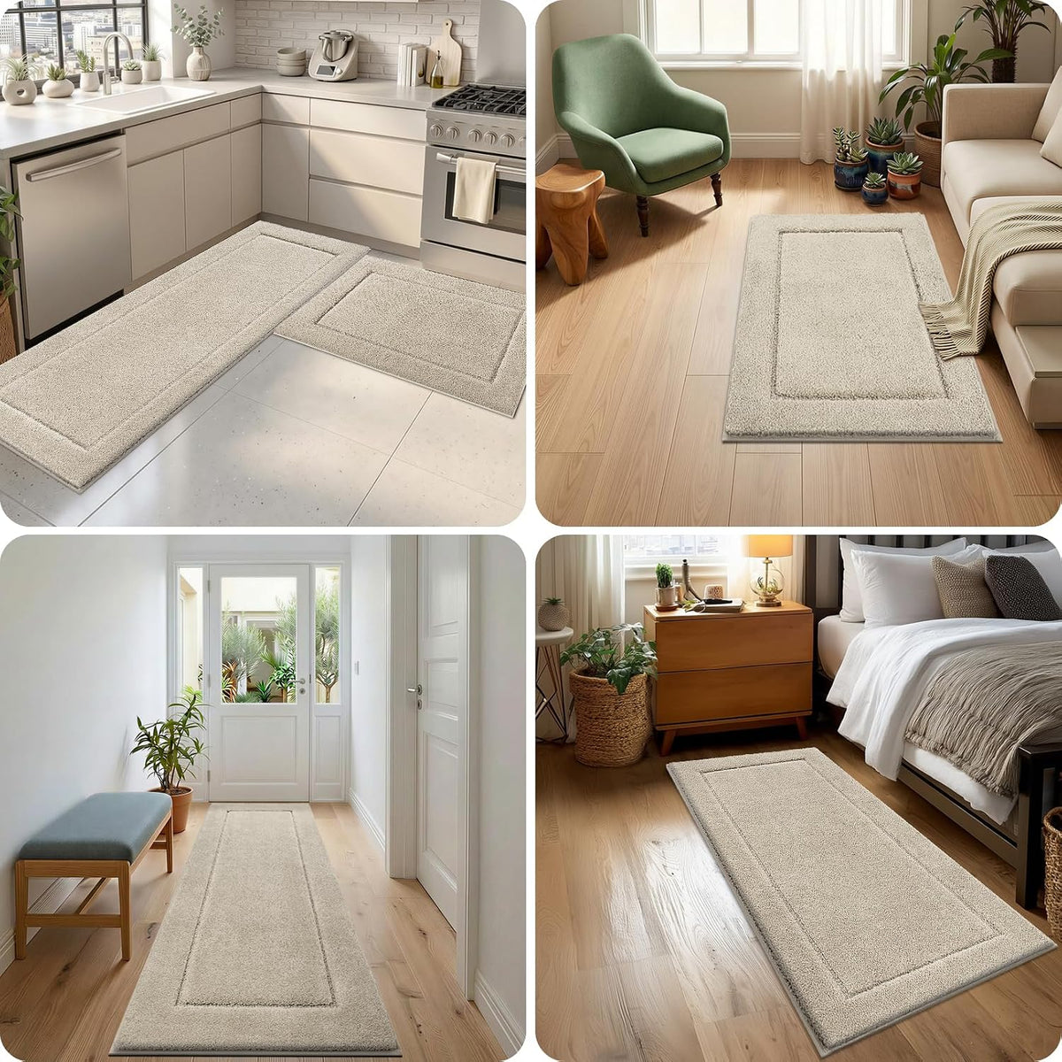 Extra Soft Bathroom Rug 24" x 36", Bath Mat, Throw Rug for Kitchen