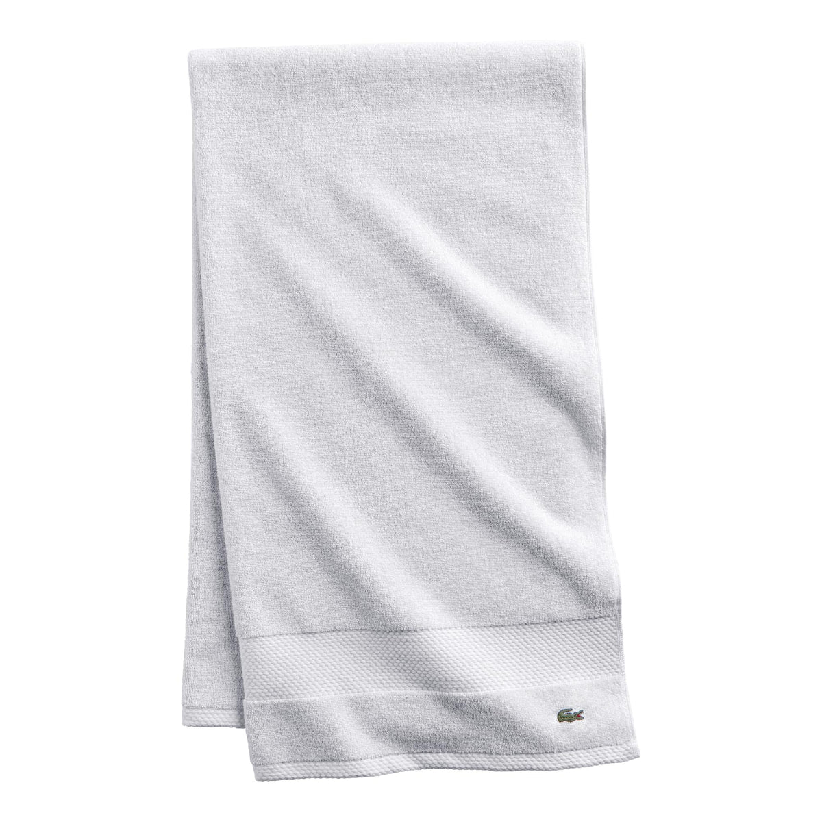 Lacoste Heritage 100% Supima Cotton Bath Towel 30" x 54", Micro Chip