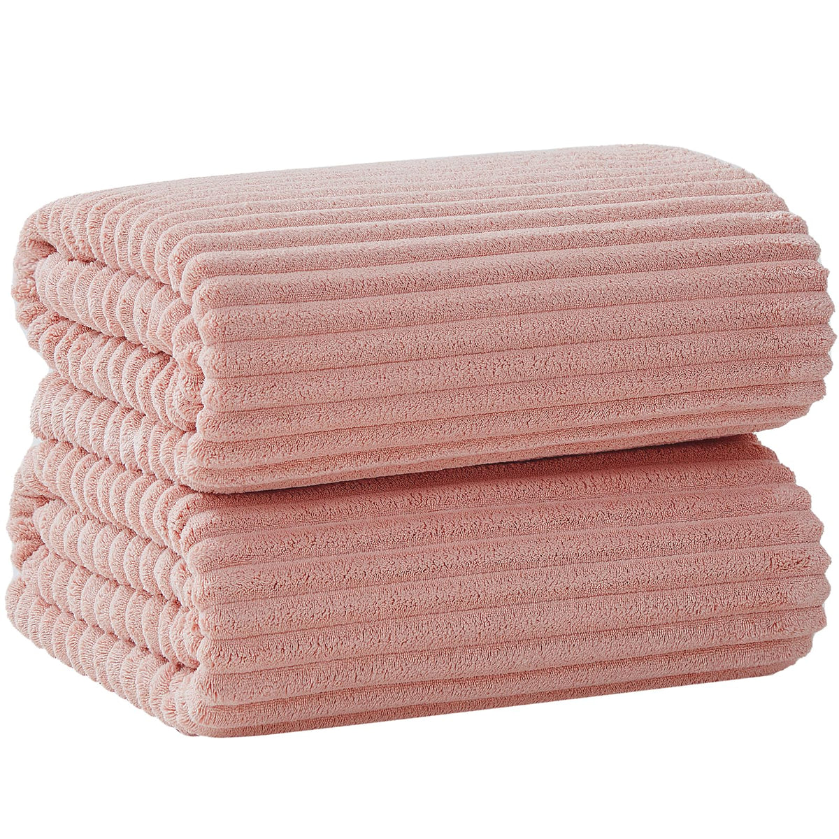 6 PC Bath Towel Set, 40"x80" Oversized Bath Sheets, Navy Blue