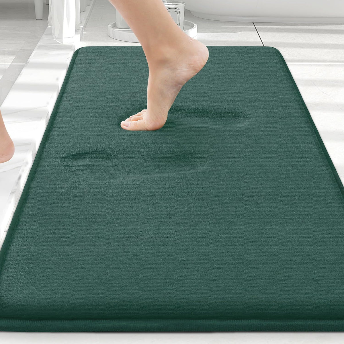 Smiry Memory Foam Bath Mat 30x20, Extra Soft and Absorbent Bathroom Rugs