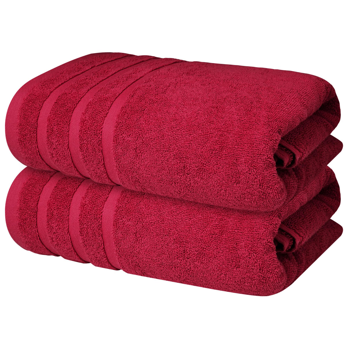 Infinitee Xclusives 100% Ring-Spun Cotton Bath Towels for Bathroom - Pack 2