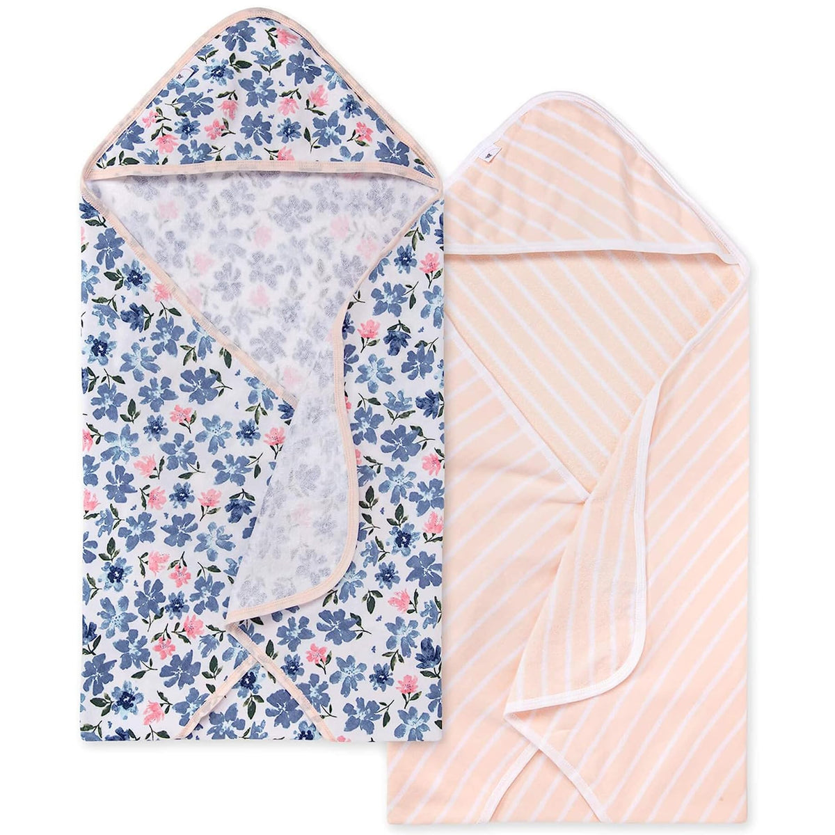 Burt's Bees Baby Infant Hooded Towels, Unisex Bath Essentials, 2-Pack