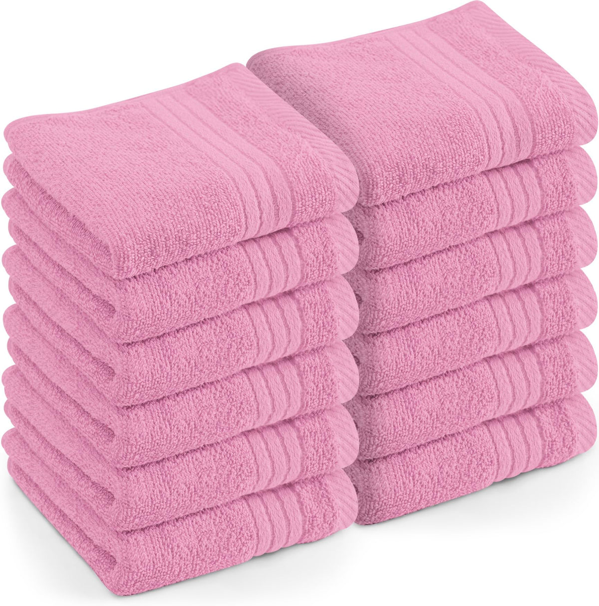 Utopia Towels 12 Pack Premium Wash Cloths, 12x12 in, 100% Cotton, Black