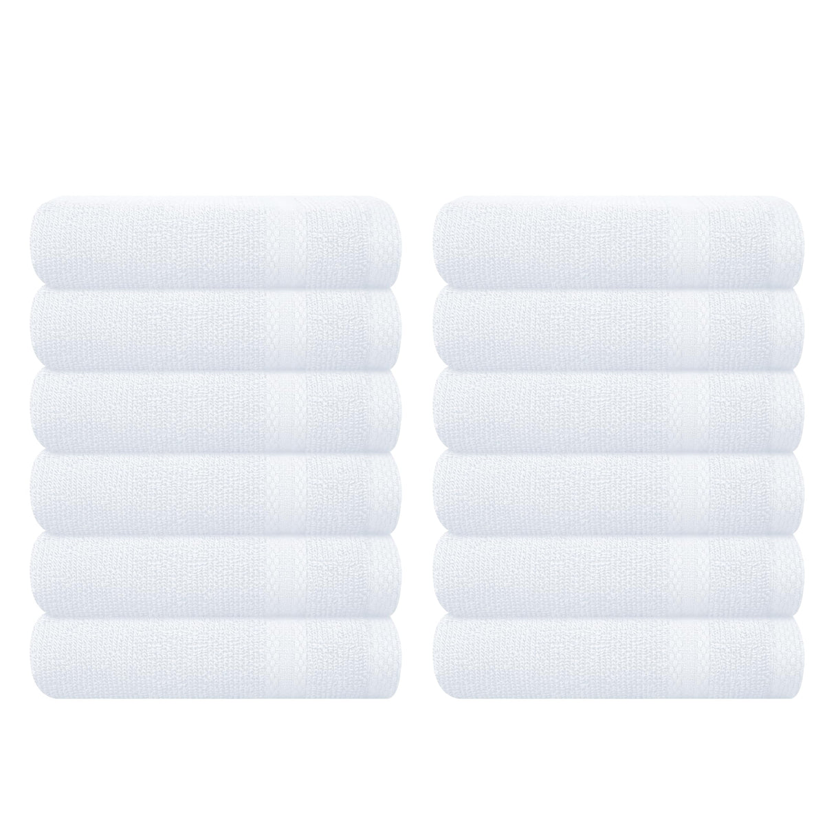 GLAMBURG Ultra Soft 8-Piece Towel Set - 100% Pure Ringspun Cotton, Contains 2 Oversized Bath Towels 27x54, 2 Hand Towels 16x28, 4 Wash Cloths 13x13 - Ideal for Everyday use, Hotel & Spa - Black