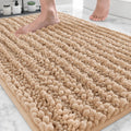 ILANGO Bathroom Rugs Dark Grey 32x20,Extra Soft Absorbent Chenille Bath Rugs,Thick Non-Slip Shaggy Bath Mat,Machine Washable Quick Dry Bath Mats for Bathroom Floor, Tub, Shower Accessories