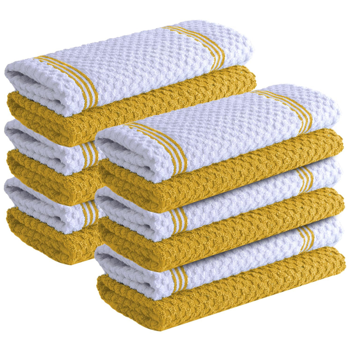 Infinitee Xclusives Kitchen Towels - 6 Pack - Cotton Dish Towel |15" x 25"|