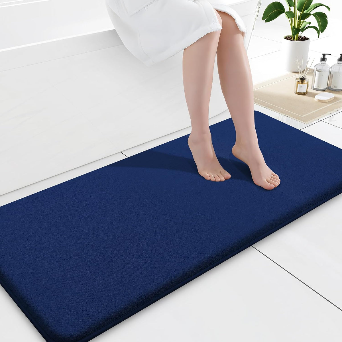 Smiry Memory Foam Bath Mat 30x20, Extra Soft and Absorbent Bathroom Rugs