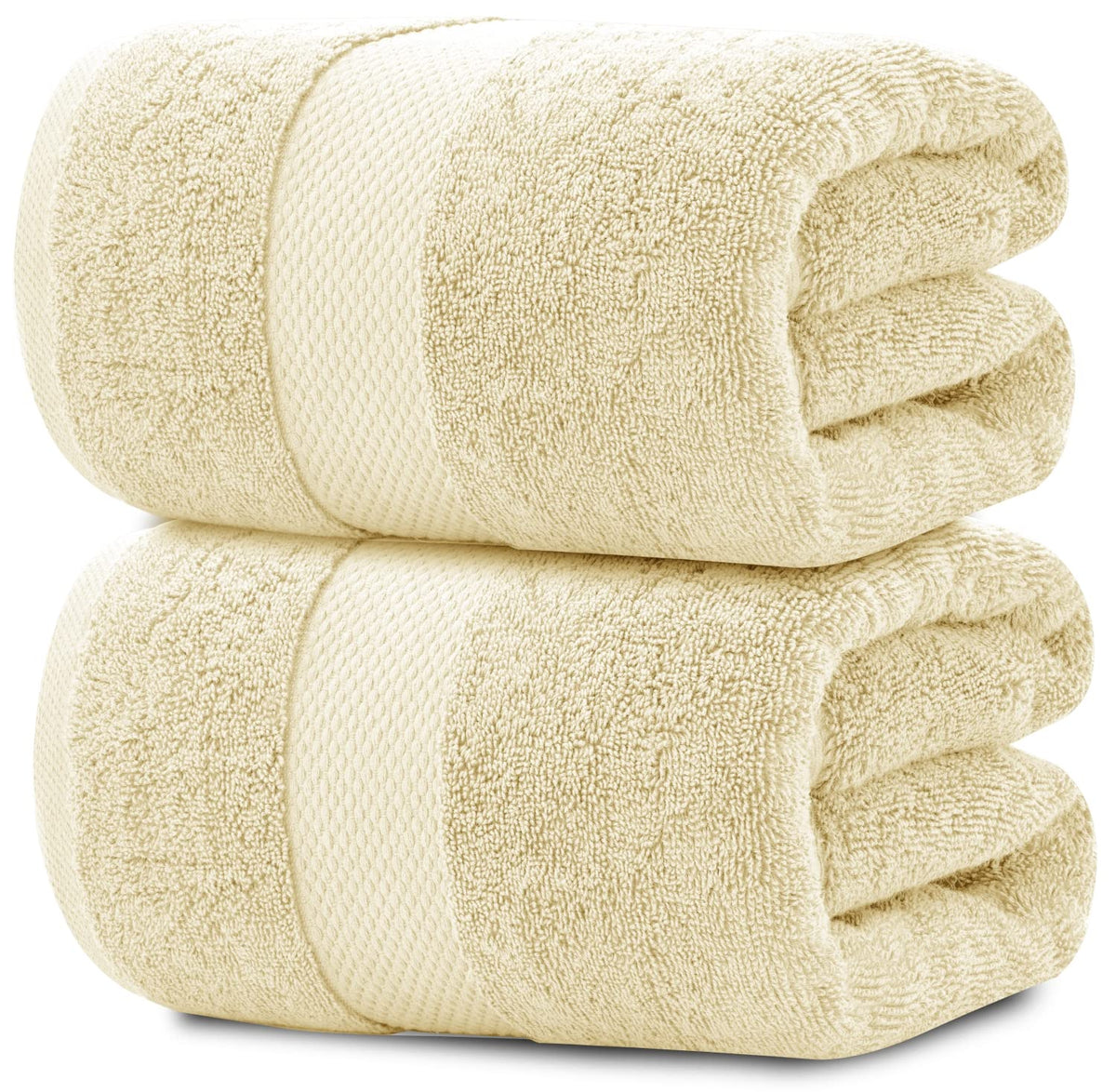 White Classic Luxury Bath Sheets Towels for Adults Extra Large 35x70 Inch - 700 GSM Turkish Cotton, Highly Absorbent | Hotel Collection | 2 Pack