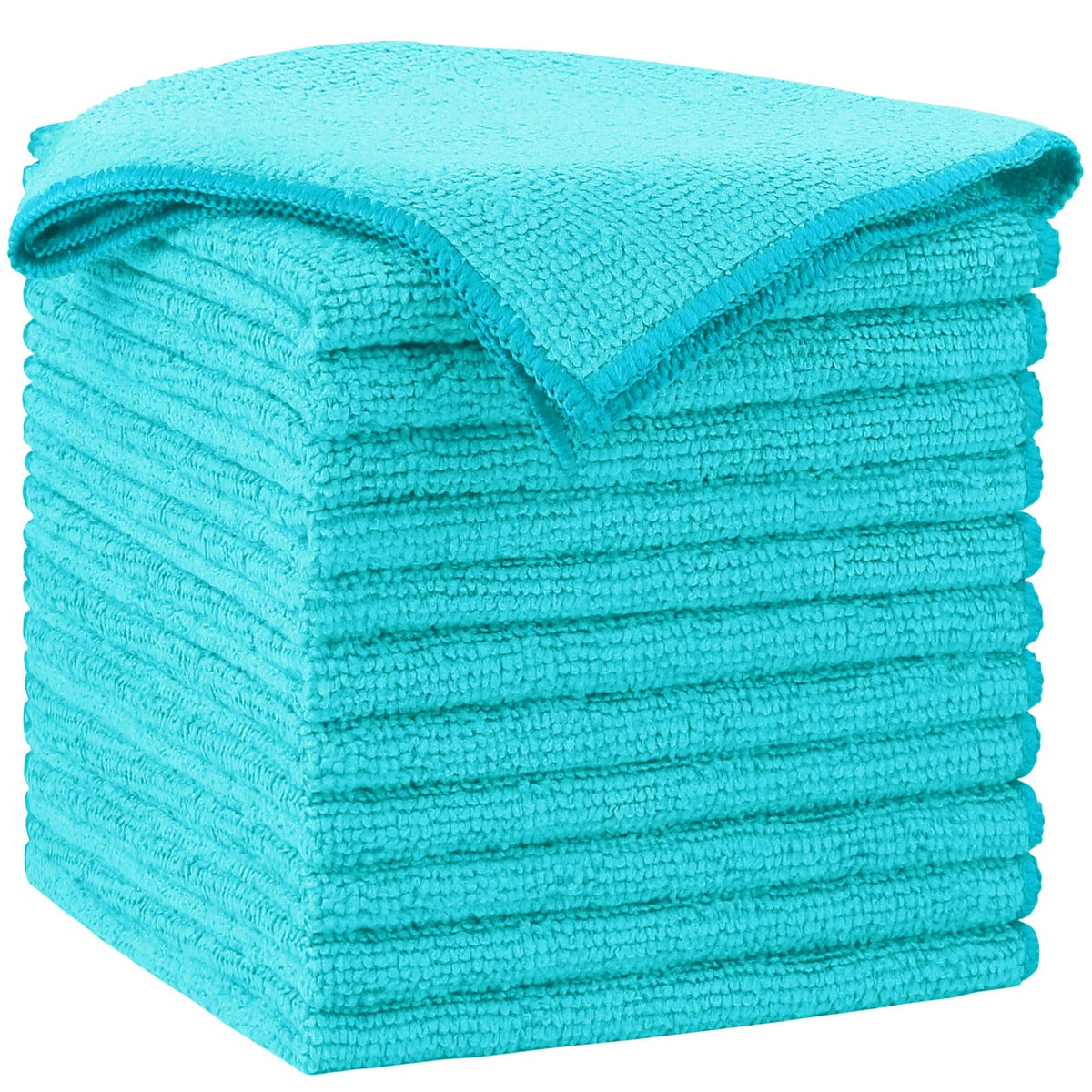 AIDEA Microfiber Cleaning Cloth-50PK, Microfiber Towels for Cars 12"x12"