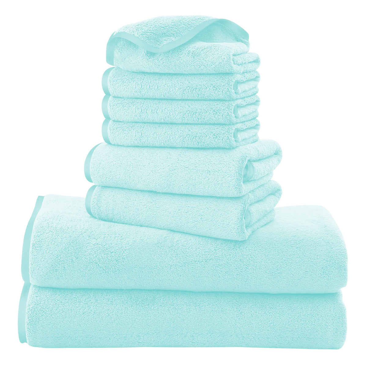 Cosy Family Microfiber 4 Pack Bath Towel Set, Lightweight and Quick Drying, Ultra Soft Highly Absorbent Towels for Bathroom, Gym, Hotel, Beach and Spa (White)