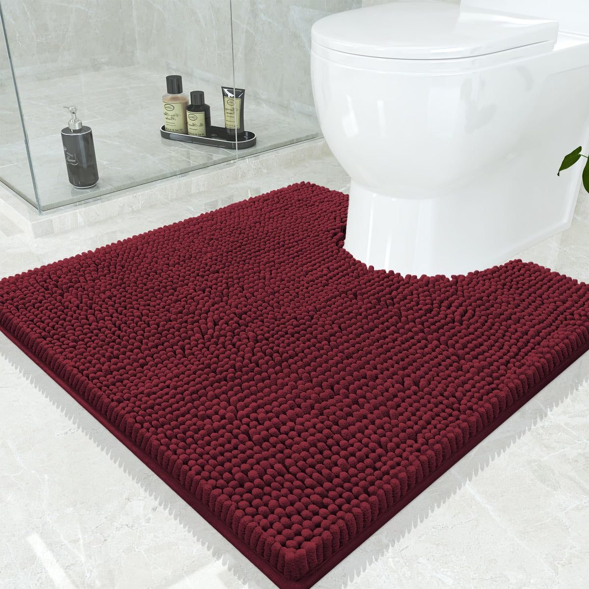 Smiry Bathroom Rugs 30X20, Luxury Chenille Extra Soft Absorbent Bath Mat
