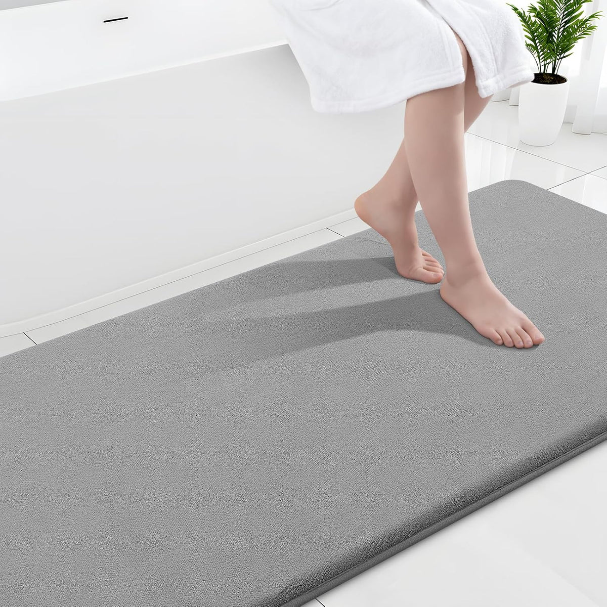 Smiry Memory Foam Bath Mat 30x20, Extra Soft and Absorbent Bathroom Rugs