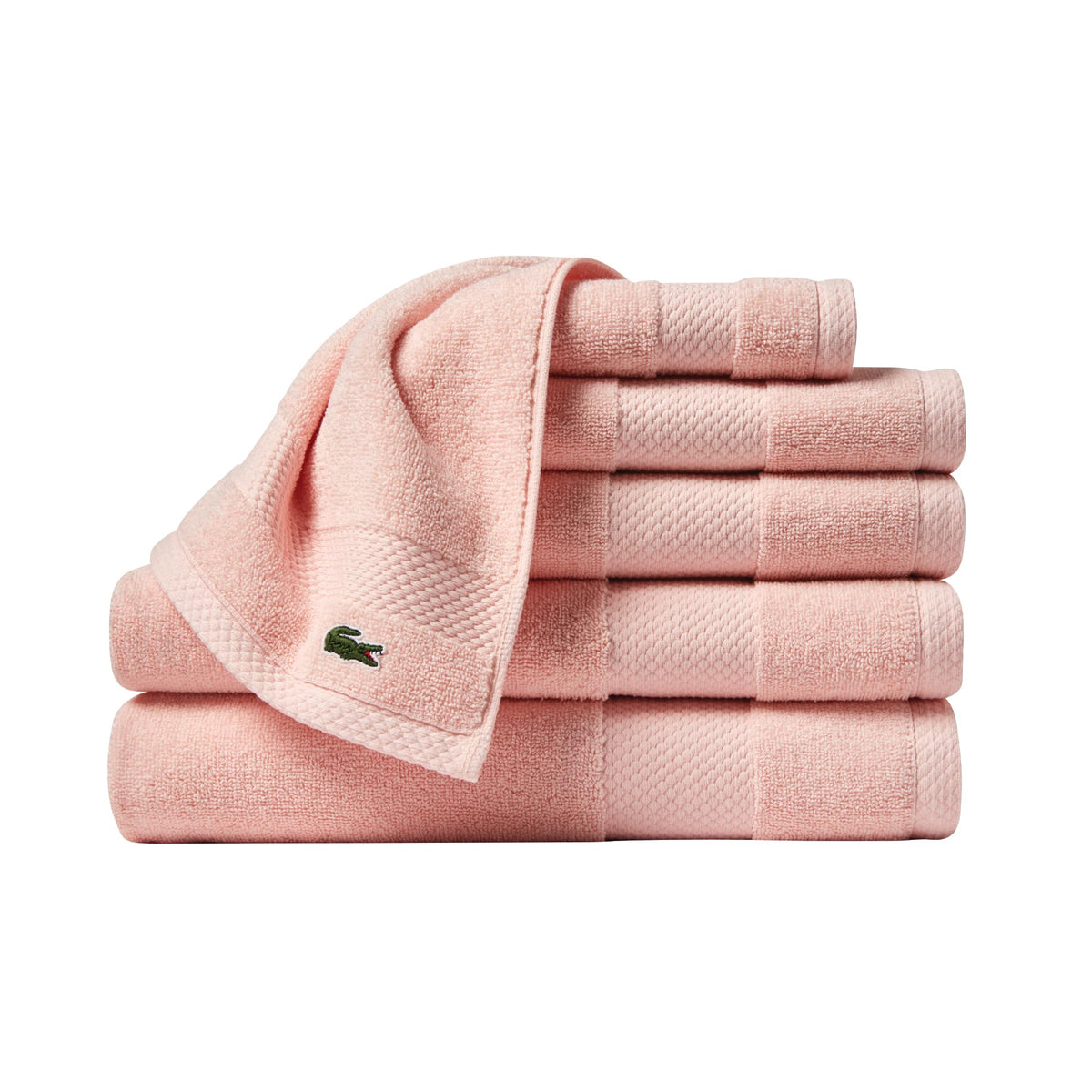 Lacoste Heritage 100% Supima Cotton Bath Towel 30" x 54", Micro Chip
