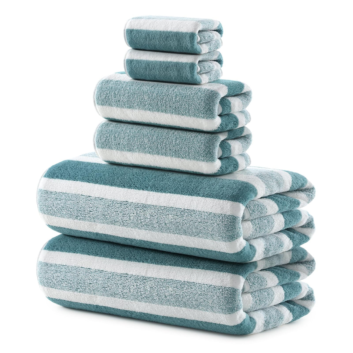 REDKISS 6-Piece Microfiber Bath Towel Set, Ultra Soft, Highly Absorbent & Quick Dry, 35x70 Inch Oversized, Taupe Towels for Bathroom, Spa, Gym, 2 Bath 2 Hand 2 Washcloths