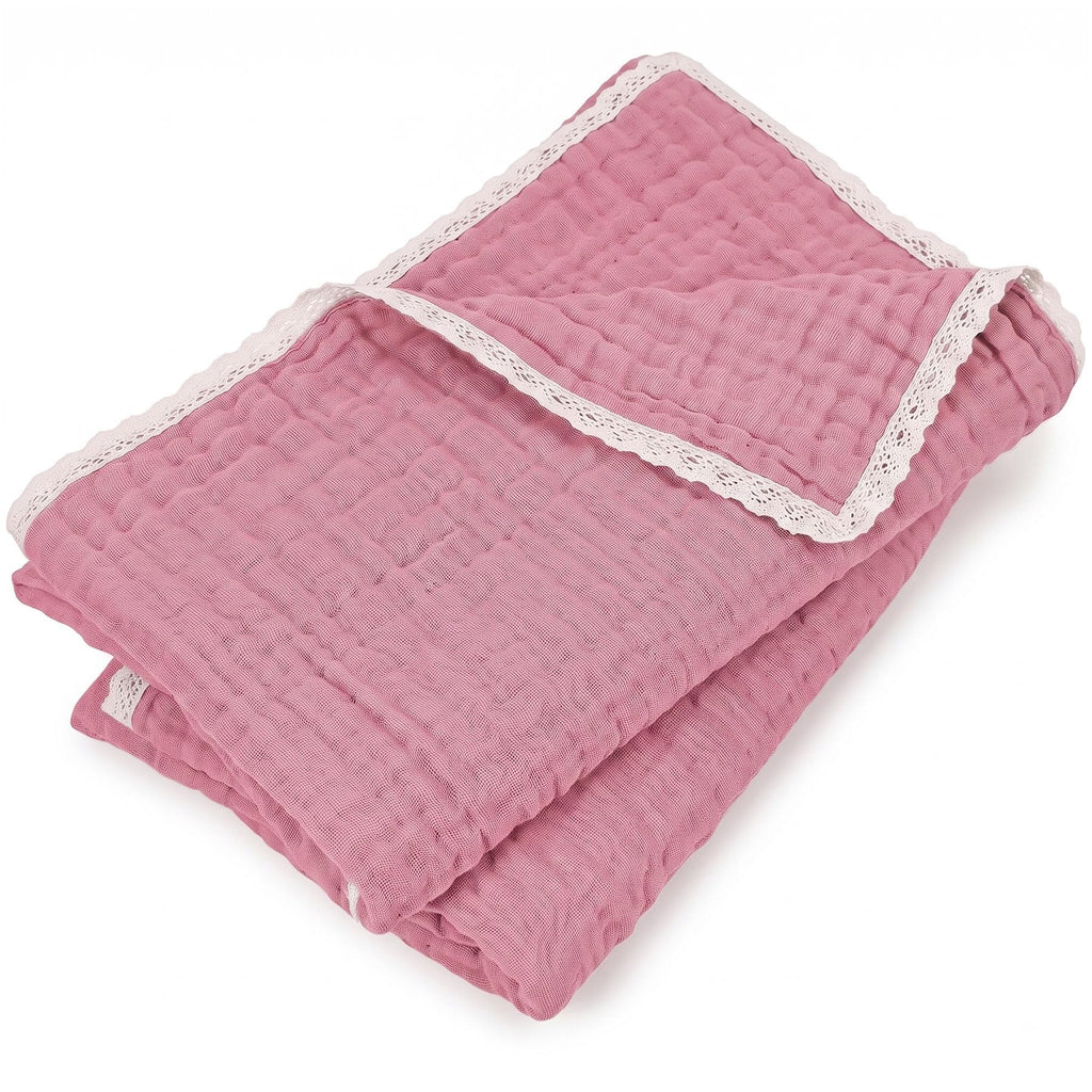 Lightweight Cotton Bath Towels, 2 Pack Quick Dry Muslin Towels for Adults