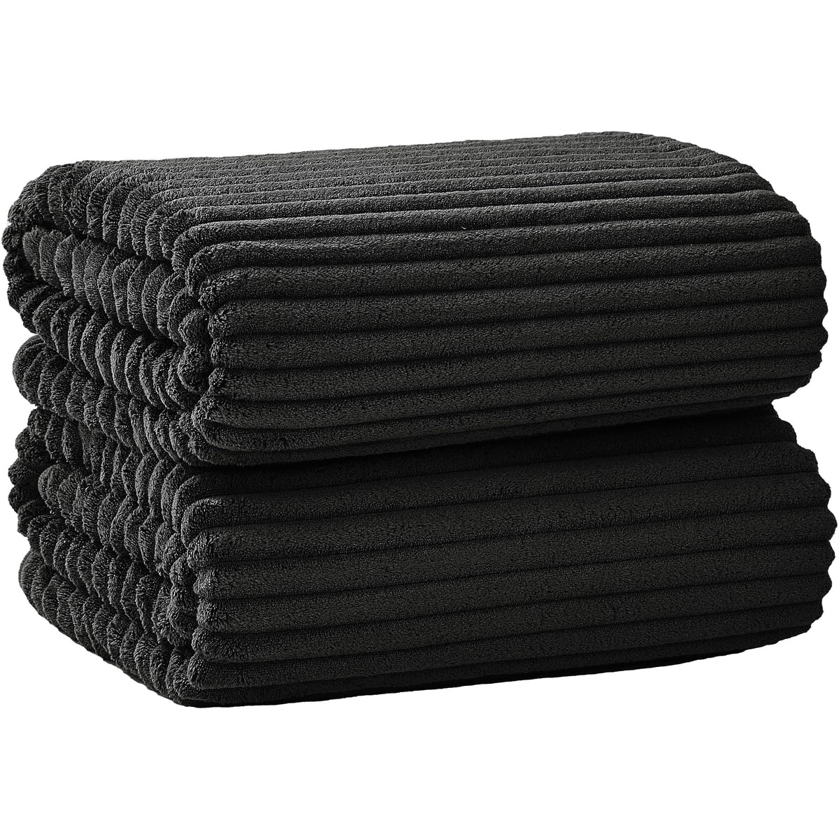 6 PC Bath Towel Set, 40"x80" Oversized Bath Sheets, Navy Blue