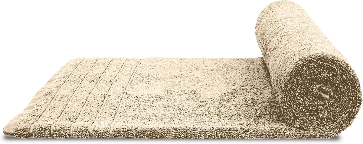 Tens Towels 2 Piece Extra Large Bath Sheets 35 x 70 Inches, Beige