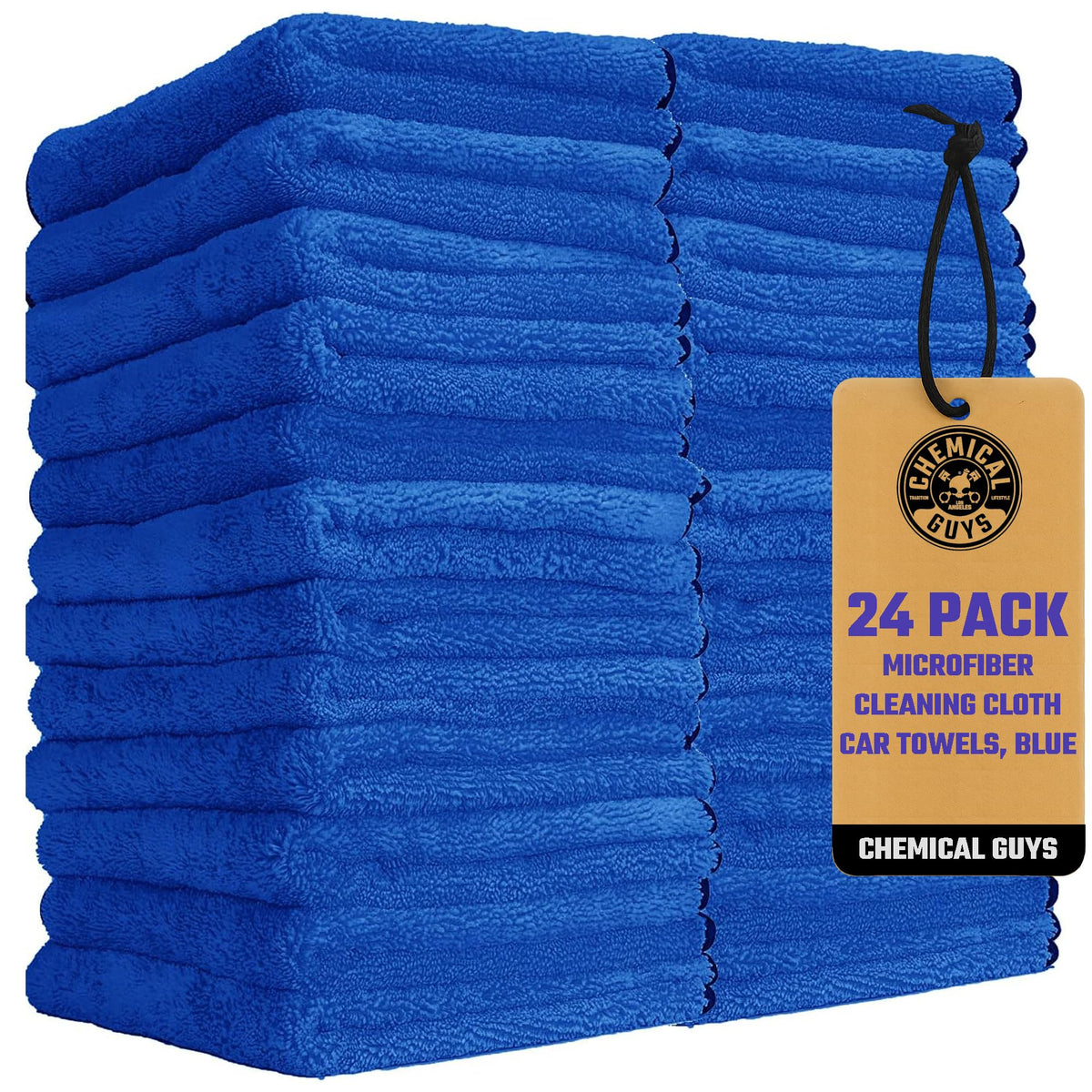 Chemical Guys, Professional Microfiber Towels, 16 x 16 in, Gold, 24 Pack