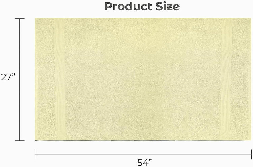 Luxury Bath Towels Set of 4 (27” x 54”) | Towels for Bathroom | Super Soft | Highly Absorbent Towels for Home, Spa, Gym (Cream)