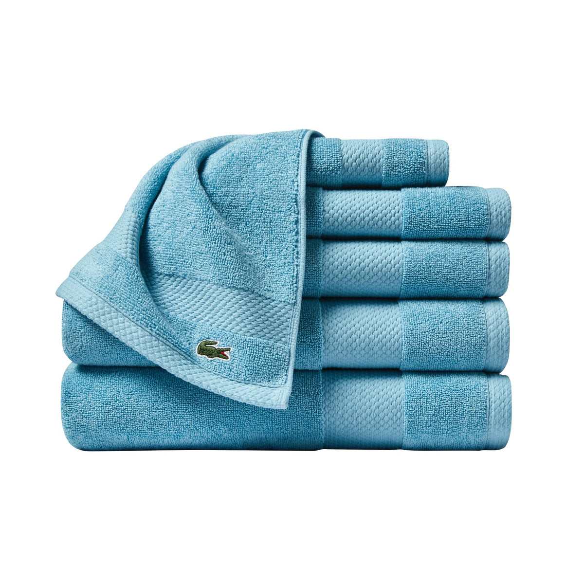 Lacoste Heritage 100% Supima Cotton Bath Towel 30" x 54", Aloe