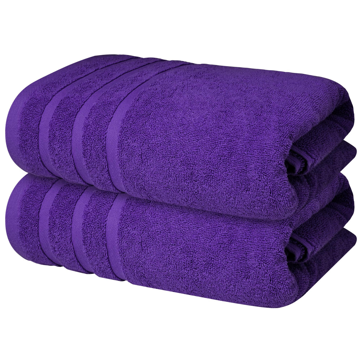 Infinitee Xclusives 100% Ring-Spun Cotton Bath Towels for Bathroom - Pack 2