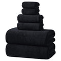 REDKISS 6-Piece Bath Towel Set - 2 Washcloths, 2 Hand Towels, 2 Bath Towels | Ultra-Fiber Coral Fleece, Super Absorbent, No Lint & No Fading | Perfect for Bathroom, Spa, Gym | Family & Adults-Camel