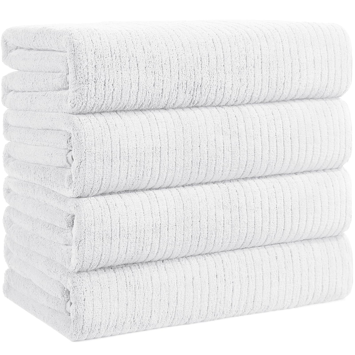 4 Pack Bath Towels Set 35 x 70in Extra Large, Ultra Soft Microfiber
