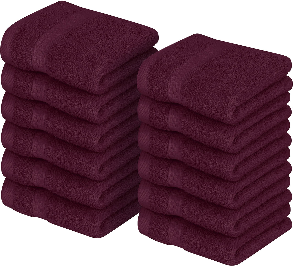 Utopia Towels 12 Pack Premium Wash Cloths, 12x12 in, 100% Cotton, White