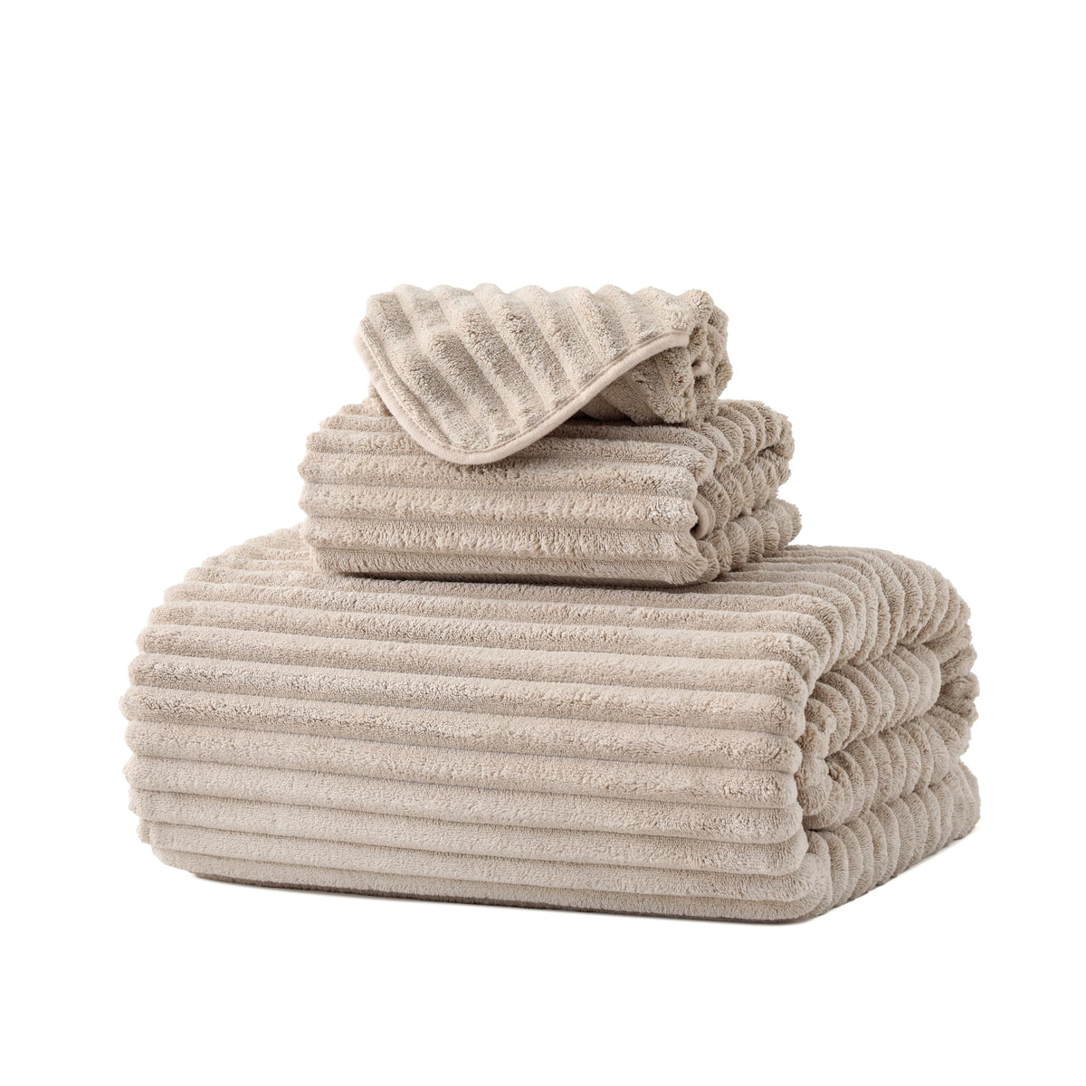 6 PC Bath Towel Set, 40"x80" Oversized Bath Sheets, Navy Blue