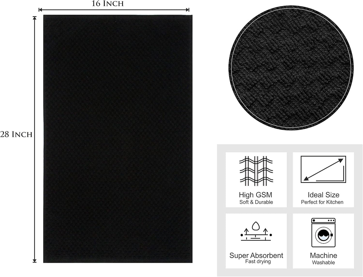 COTTON CRAFT Amazing Kitchen Towel - 12 Pack 100% Cotton Waffle Terry Towel