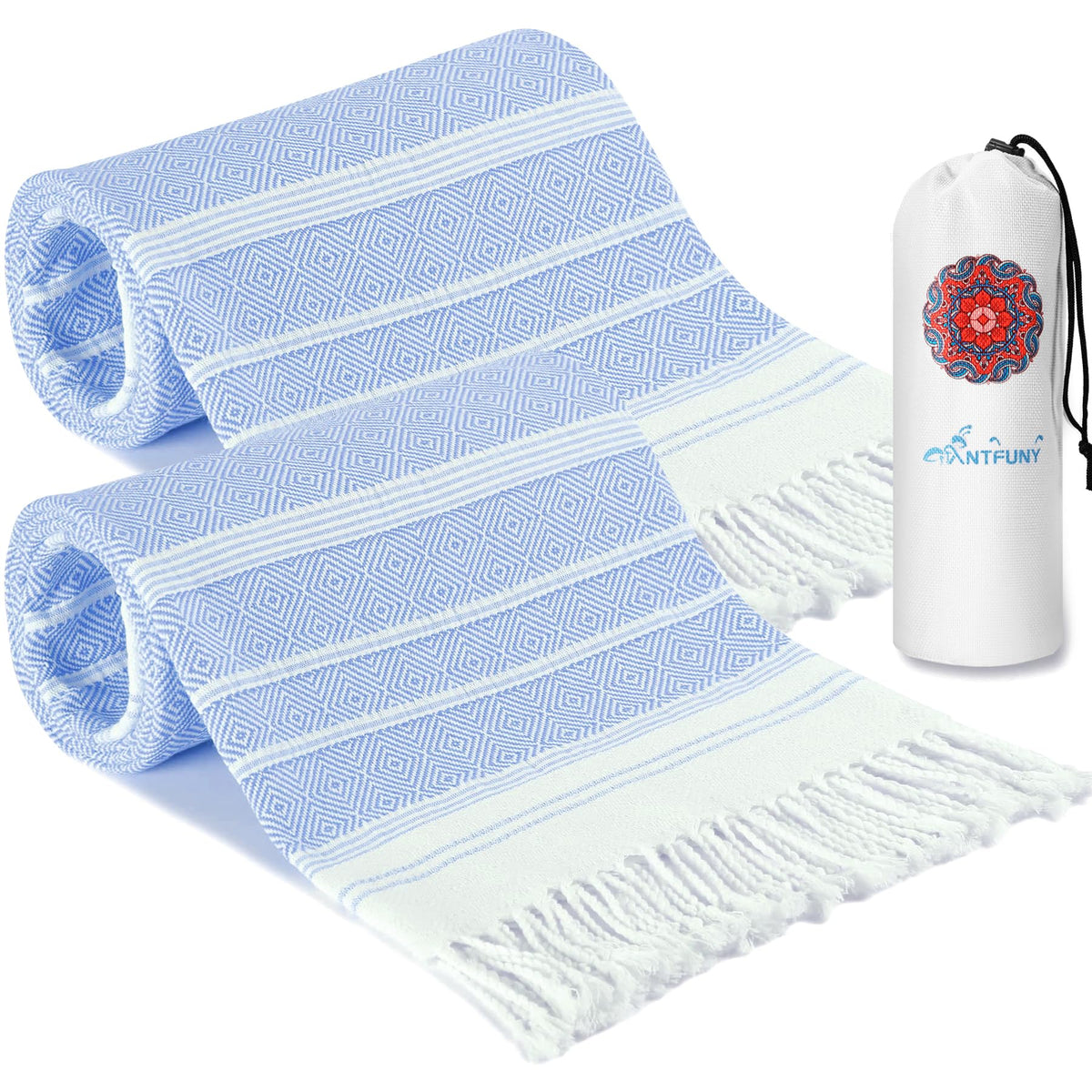 Turkish Beach Towels Vacation Essentials Quick Dry Sand Free Soft Absorbent Adult Oversized Bath Pool Swim Long Towel Lightweight Thin Fast Drying Over The Chair Towel Sand Repellent Anti Yellow