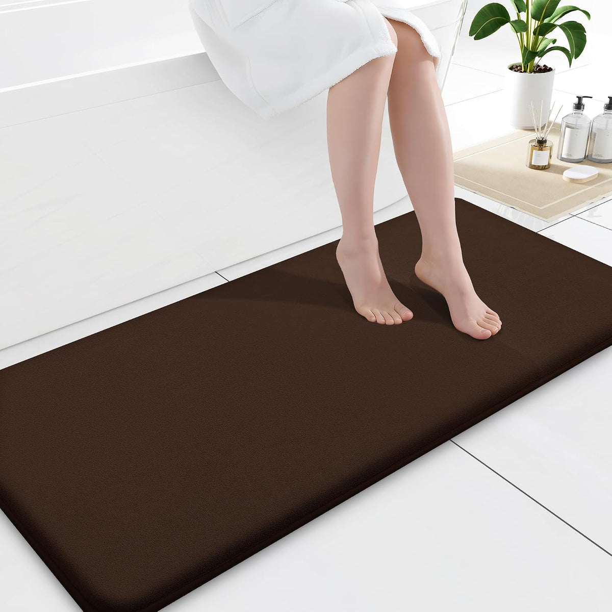 Smiry Memory Foam Bath Mat 30x20, Extra Soft and Absorbent Bathroom Rugs