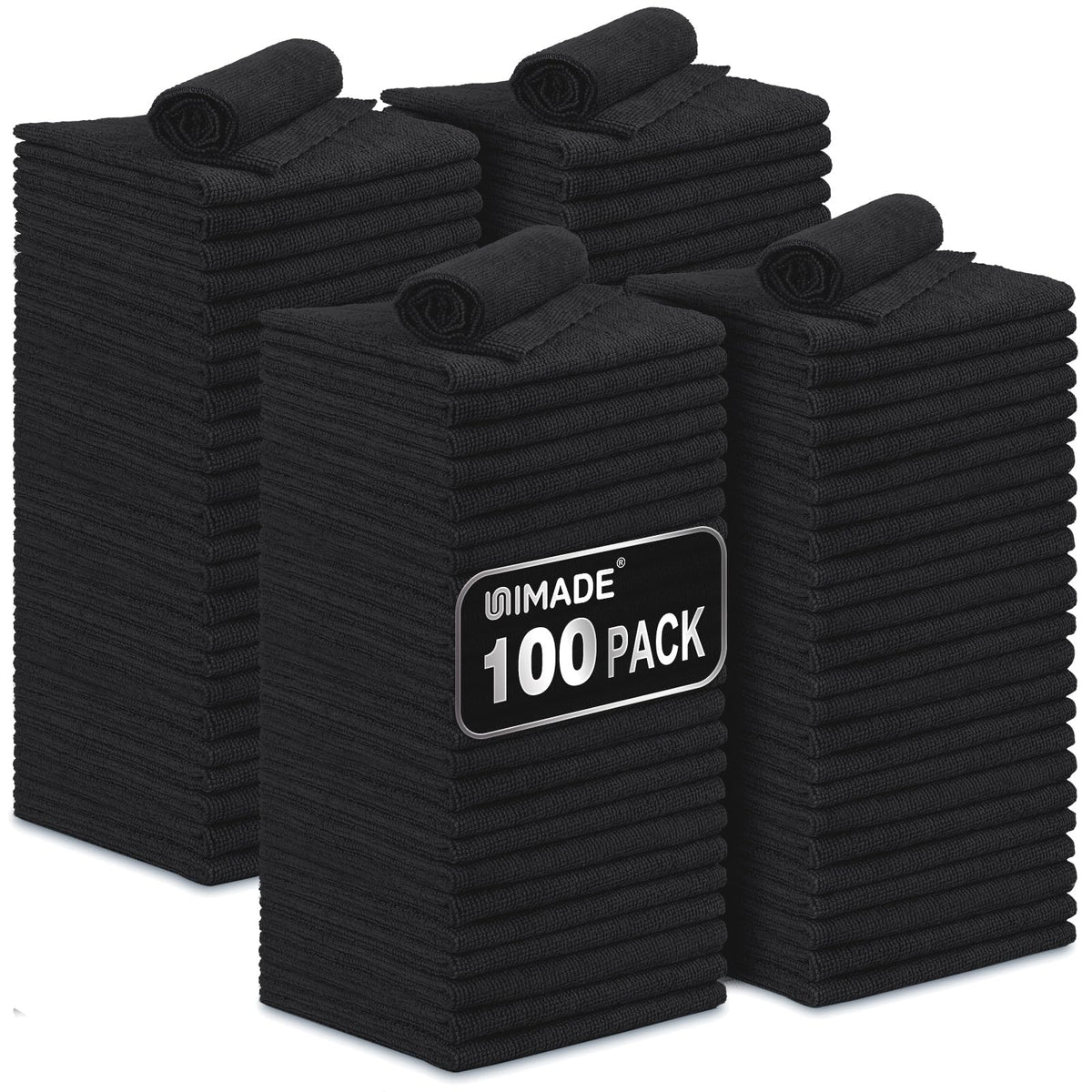 UNIMADE Shop Towels, 100 Pack Commercial Grade Work Rags Microfiber Towel