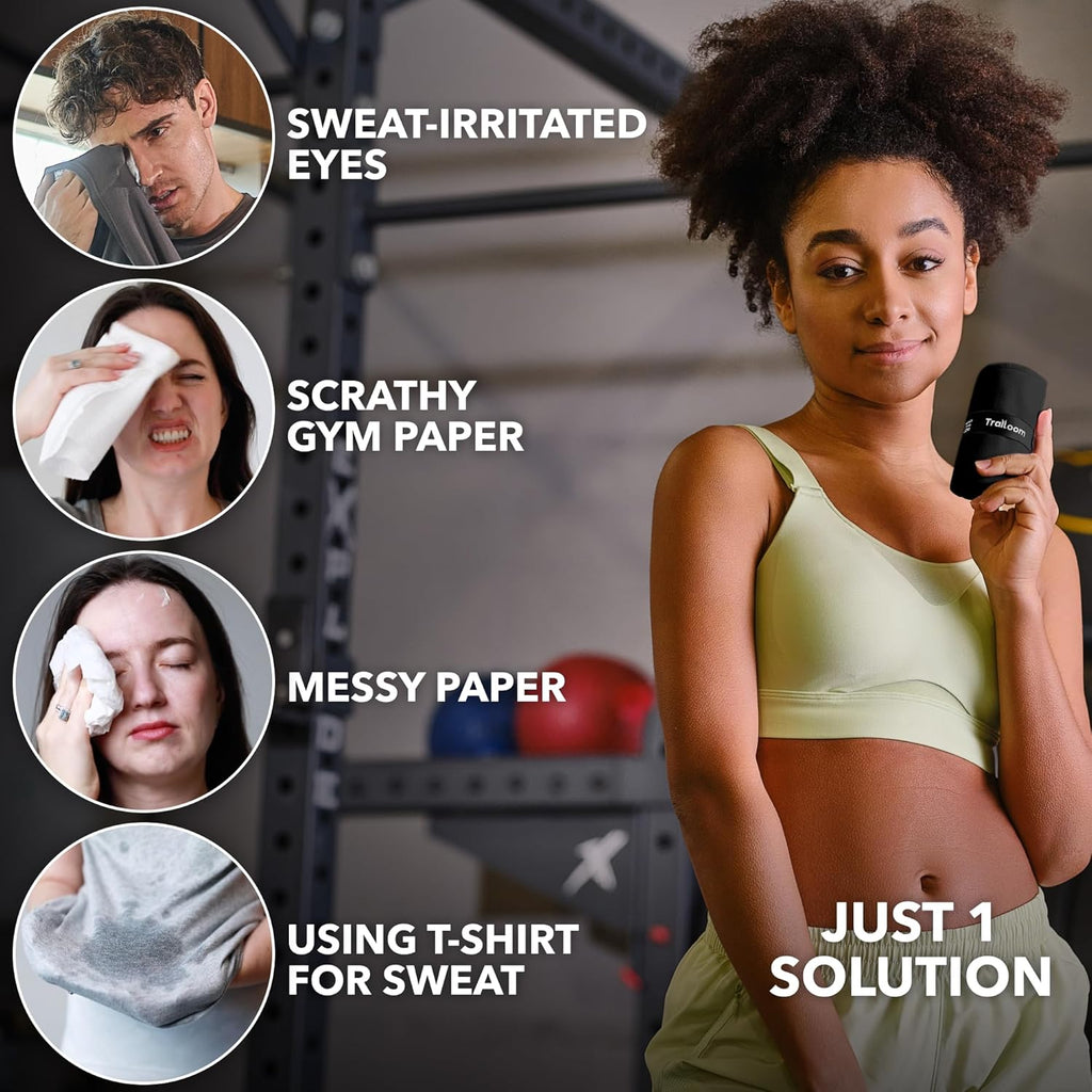 Trailoom Microfiber Gym Towels, Quick Dry, Highly Absorbing, Odor-Free