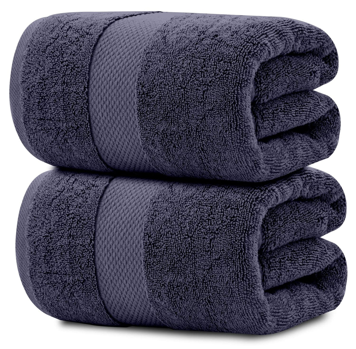 White Classic Luxury Bath Sheets Towels for Adults Extra Large 35x70 Inch - 700 GSM Turkish Cotton, Highly Absorbent | Hotel Collection | 2 Pack