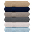 KAHAF Collection 6-Pack Bath Towels - Lightweight - Extra Absorbent - 100% Cotton - Shower towels (Multi, 27 inchesx54 inches)