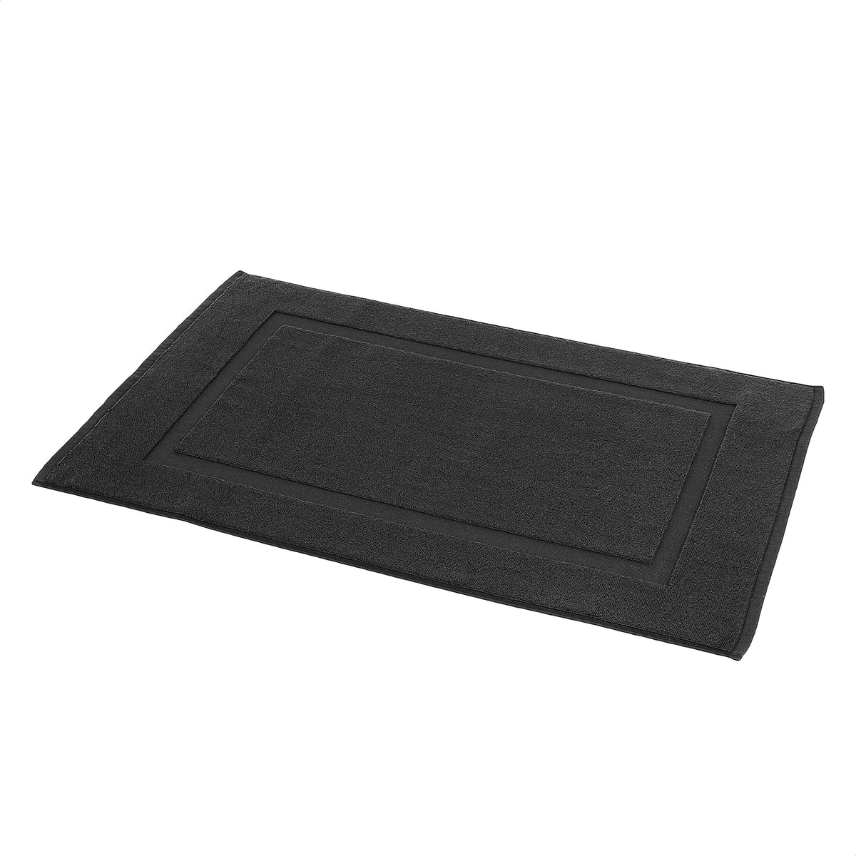 Amazon Basics Non-Slip Cotton Bath Mat, 100% Cotton Absorbent, Machine Washable, 31" L x 20" W, Bright White