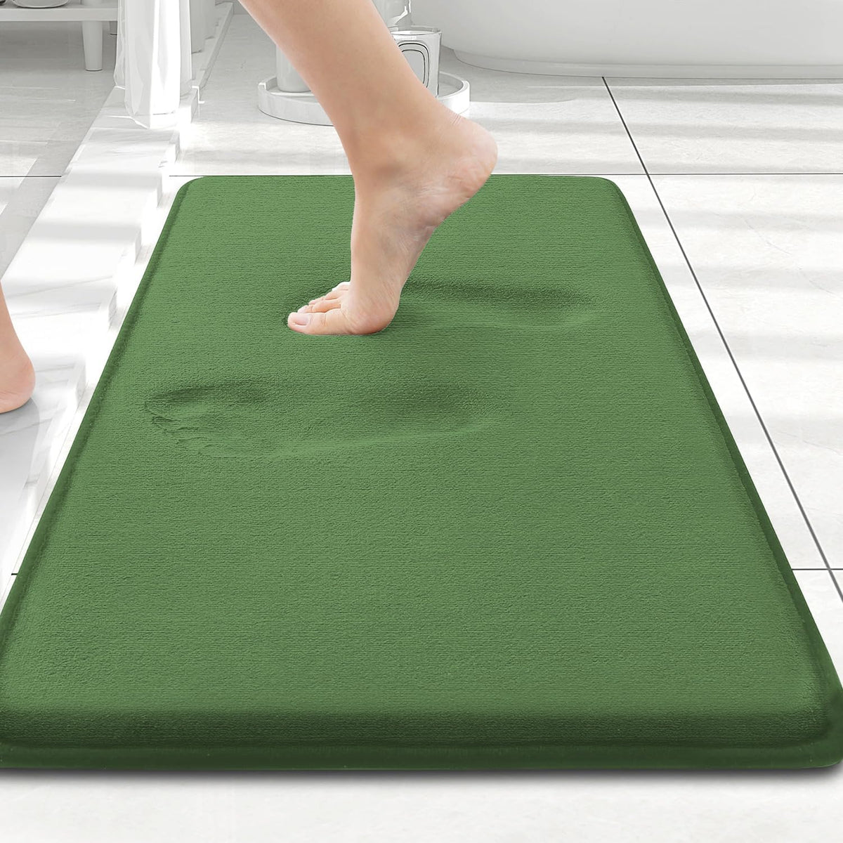 Smiry Memory Foam Bath Mat 30x20, Extra Soft and Absorbent Bathroom Rugs