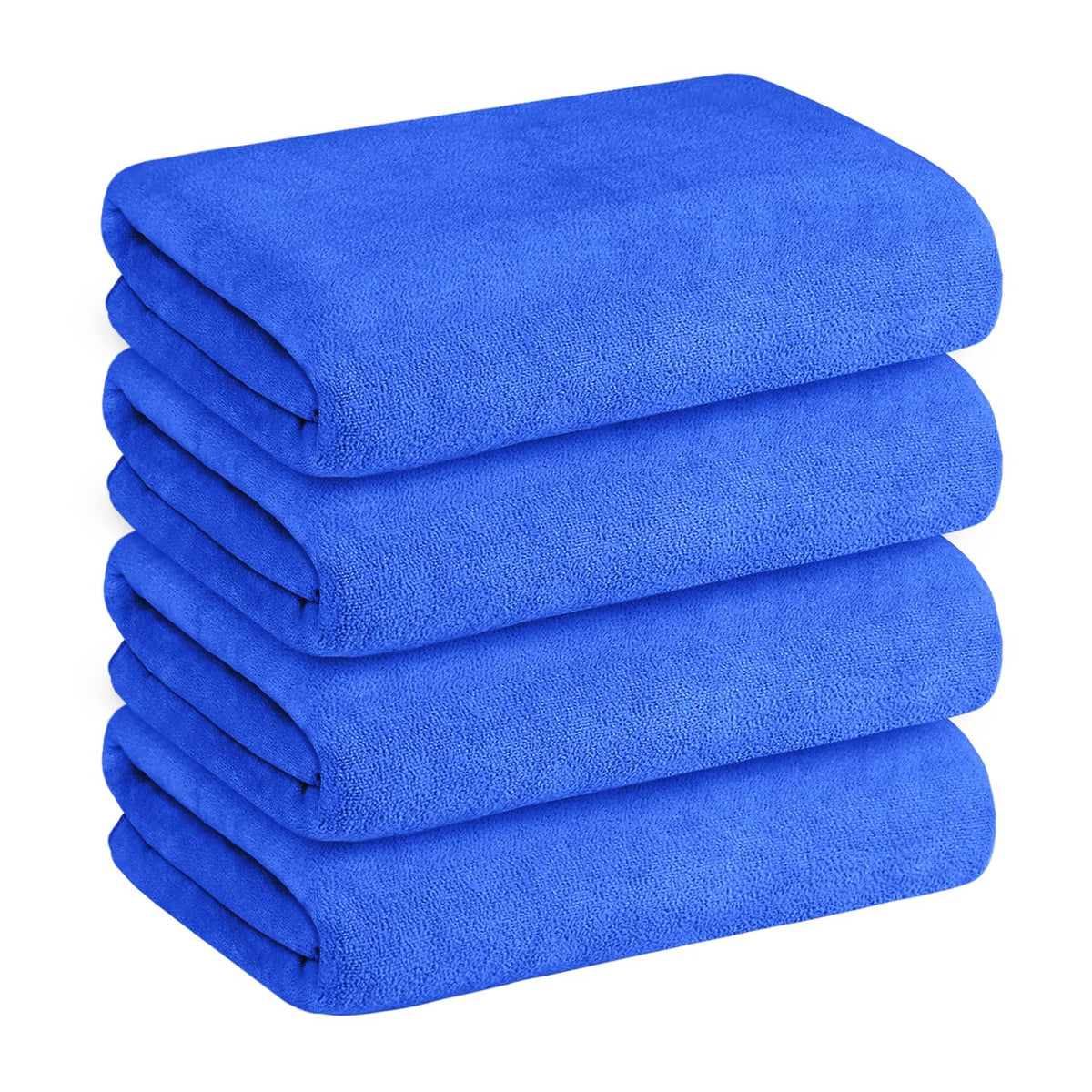 JML Microfiber Bath Towel with Hanging Loop, 2 Pack, 30" x 60", Grey