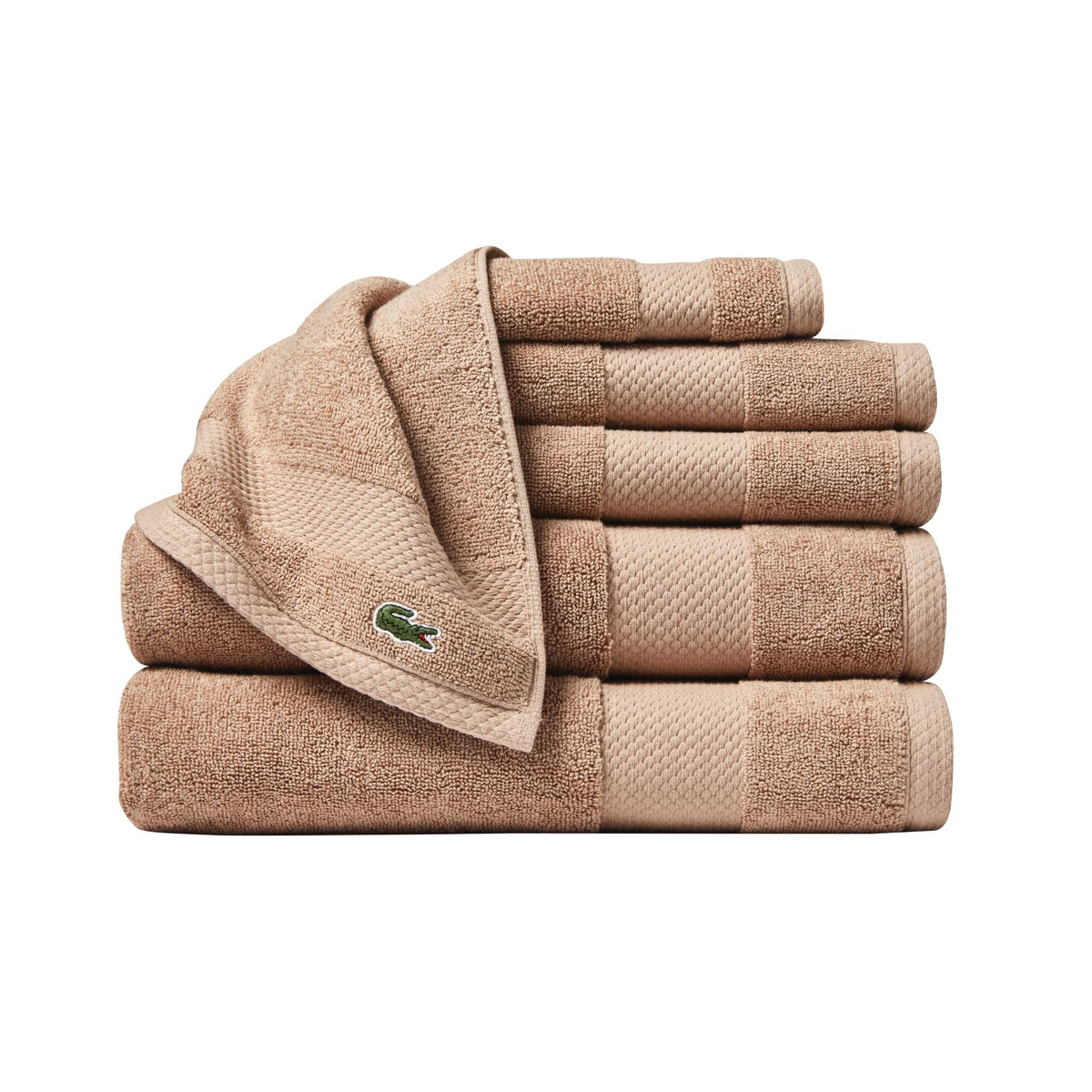 Lacoste Heritage 100% Supima Cotton Bath Towel 30" x 54", Micro Chip