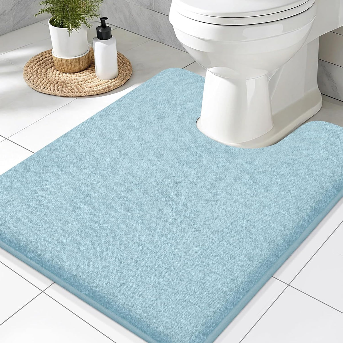 Smiry Memory Foam Bath Mat 30x20, Extra Soft and Absorbent Bathroom Rugs