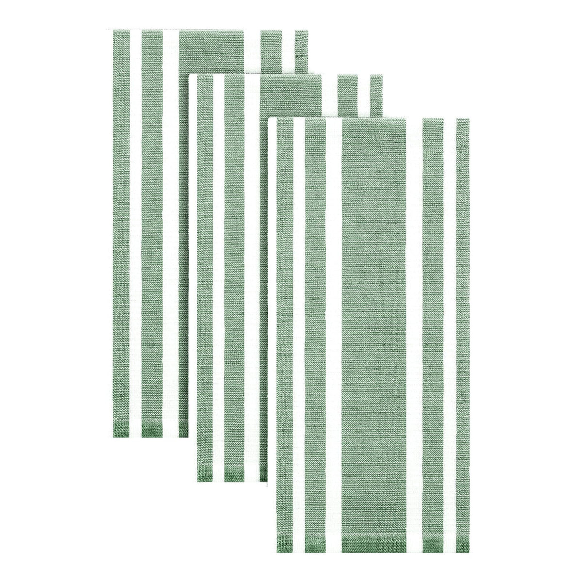 Homaxy 380 GSM Cotton Premium Kitchen Towels 6 Pack, 18"x 28", Khaki