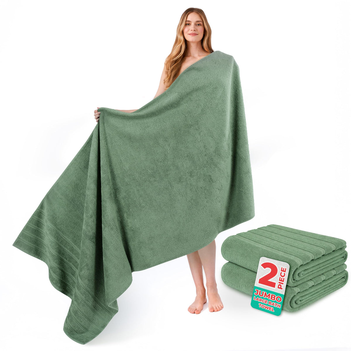 American Soft Linen 100% Cotton Luxury Turkish Towels, 3 Piece Towel Set