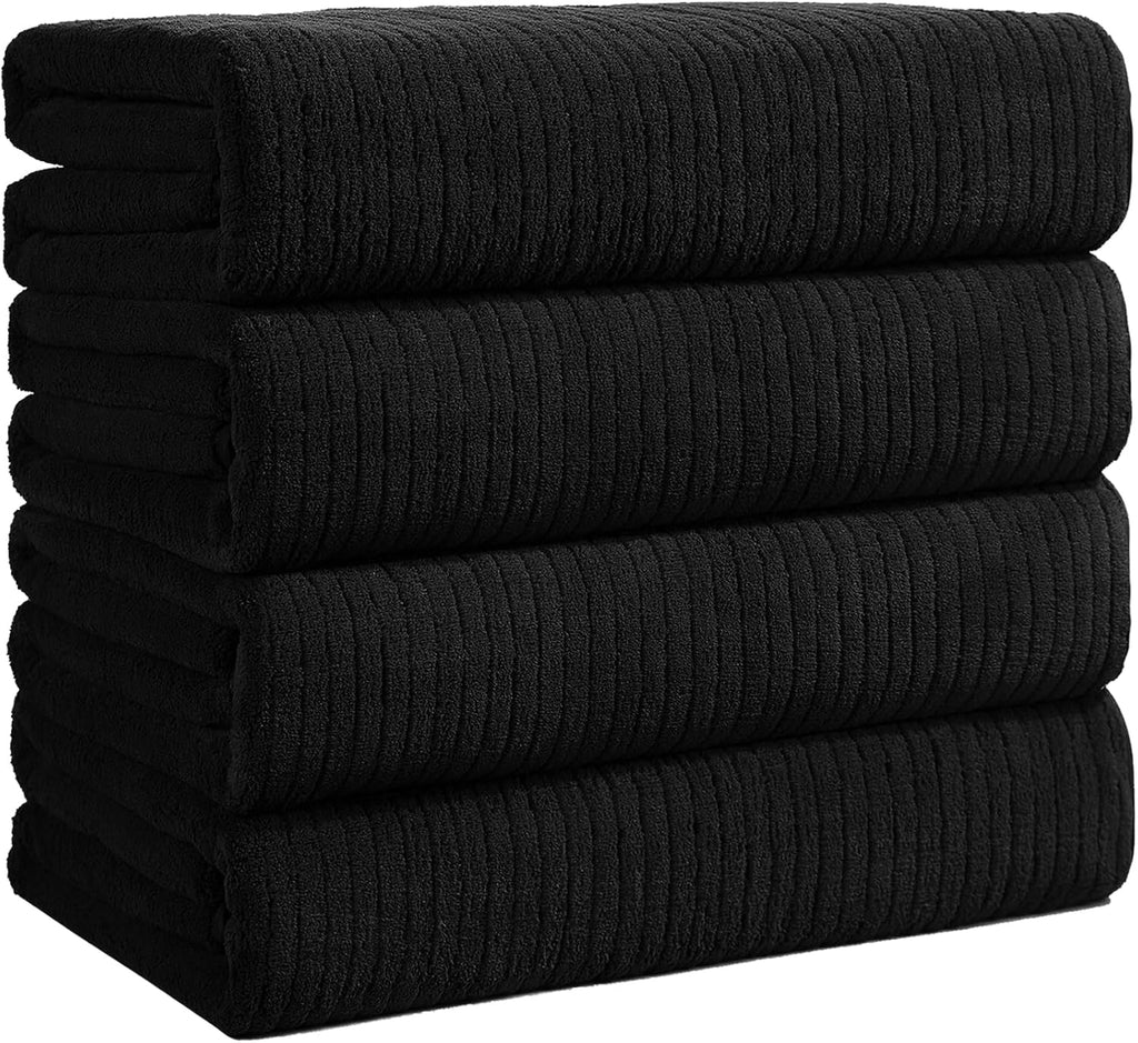 4 Pack Bath Towels Set 35 x 70in Extra Large, Ultra Soft Microfiber