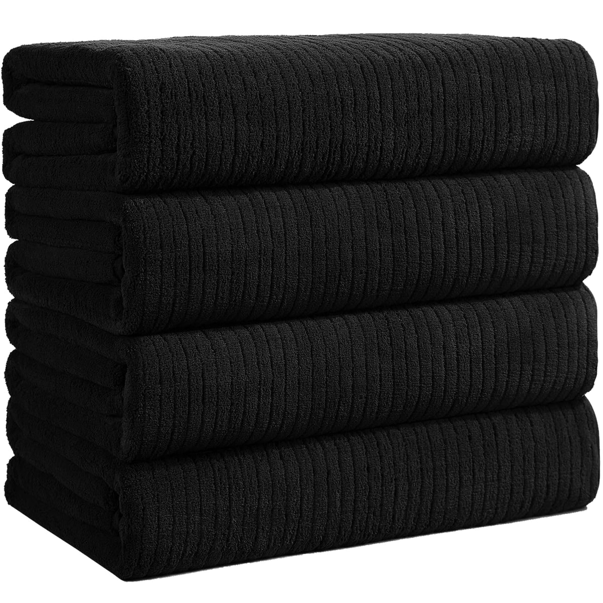 4 Pack Bath Towels Set 35 x 70in Extra Large, Ultra Soft Microfiber